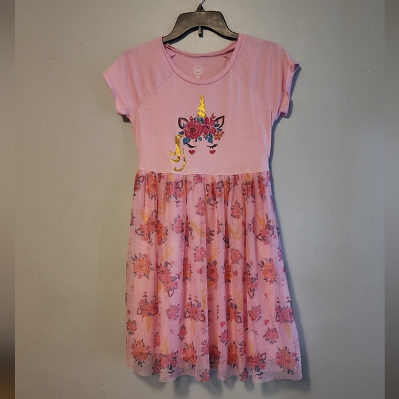 Wonder Nation unicorn dress XL 14-16 - Picture 1 of 6